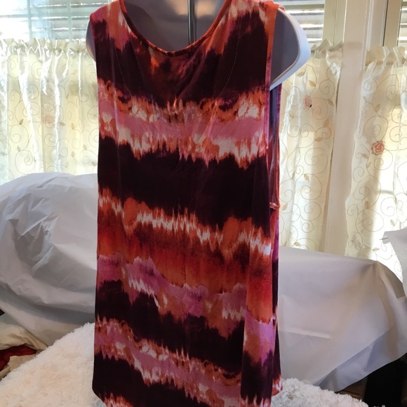 Ruff Hewn Grey/Watercolor Chevron Tank - Picture 4 of 6